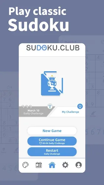 Скачать взломанную AGED Sudoku (Эйджд Судоку)  [МОД Много денег] — стабильная версия apk на Андроид screen 1