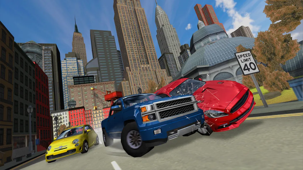 Скачать взлом Car Driving Simulator: NY (Симулятор вождения автомобиля)  [МОД Mega Pack] — стабильная версия apk на Андроид screen 1