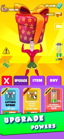 Взлом Lifting Ronaldo (Тренировка Роналду)  [МОД Много денег] — стабильная версия apk на Андроид screen 2