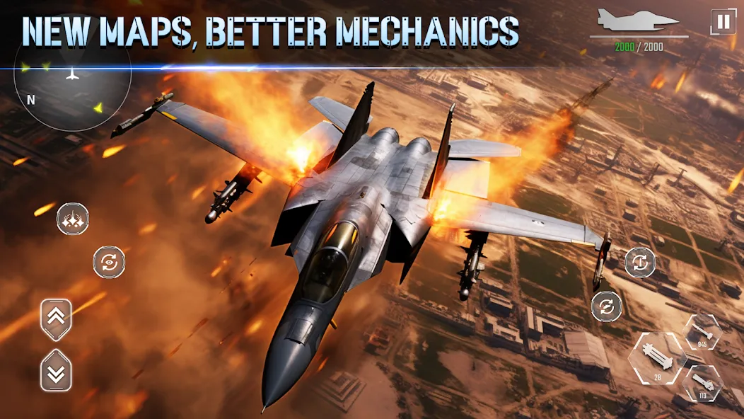 Скачать взлом Aircraft Strike: Jet Fighter  [МОД Много денег] — полная версия apk на Андроид screen 4