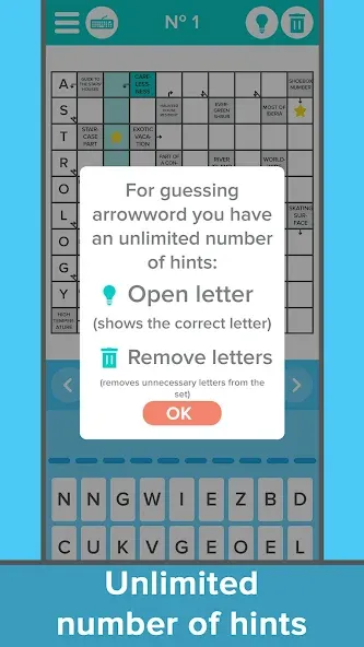 Взломанная Crossword: Arrowword puzzles  [МОД Много денег] — последняя версия apk на Андроид screen 4