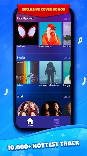 Взломанная Duet Tiles: Dual Vocal Music (Дуэт Тайлз)  [МОД Unlimited Money] — последняя версия apk на Андроид screen 1