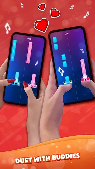 Взломанная Duet Tiles: Dual Vocal Music (Дуэт Тайлз)  [МОД Unlimited Money] — последняя версия apk на Андроид screen 2