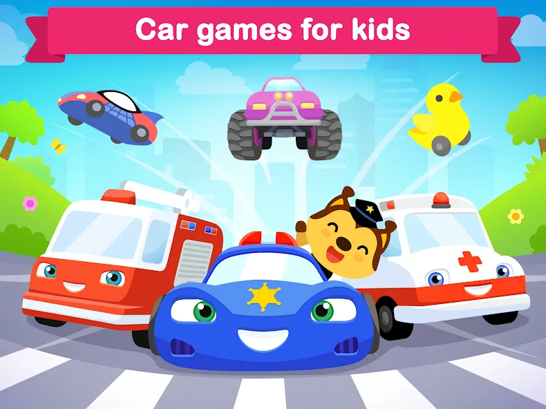 Взлом Car games for kids & toddler  [МОД Много денег] — последняя версия apk на Андроид screen 5