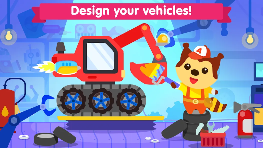 Скачать взломанную Car games for toddlers & kids  [МОД Все открыто] — стабильная версия apk на Андроид screen 1