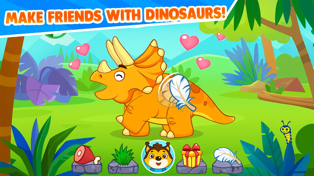 Взломанная Dinosaur games for toddlers  [МОД Menu] — последняя версия apk на Андроид screen 4