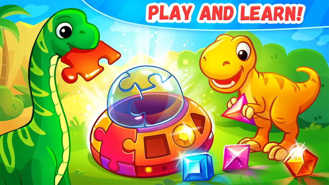 Взломанная Dinosaur games for kids age 2  [МОД Menu] — полная версия apk на Андроид screen 2