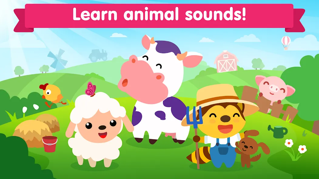 Взломанная Animal sounds games for babies  [МОД Mega Pack] — стабильная версия apk на Андроид screen 1