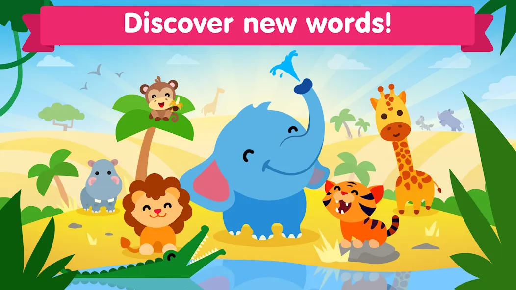 Взломанная Animal sounds games for babies  [МОД Mega Pack] — стабильная версия apk на Андроид screen 2