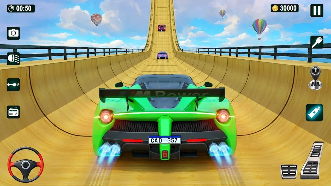 Взлом GT Car Stunt 3D: Ramp Car Game  [МОД Unlimited Money] — полная версия apk на Андроид screen 1