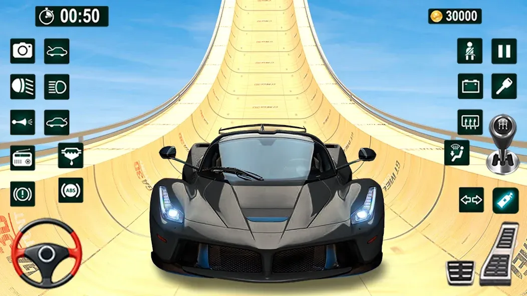 Взлом GT Car Stunt 3D: Ramp Car Game  [МОД Unlimited Money] — полная версия apk на Андроид screen 2