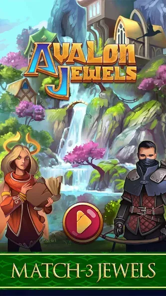 Взлом Avalon Jewels Match-3 (Авалон Джуэлс)  [МОД Бесконечные деньги] — полная версия apk на Андроид screen 1