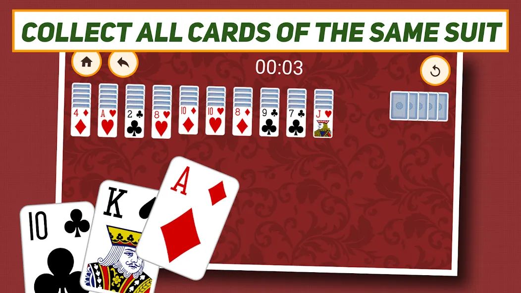 Взлом Spider Solitaire: Classic  [МОД Unlimited Money] — стабильная версия apk на Андроид screen 3