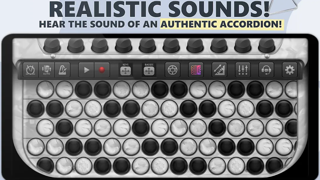 Взлом Accordion Chromatic Button (Аккордеон с хроматическими кнопками)  [МОД Все открыто] — последняя версия apk на Андроид screen 1