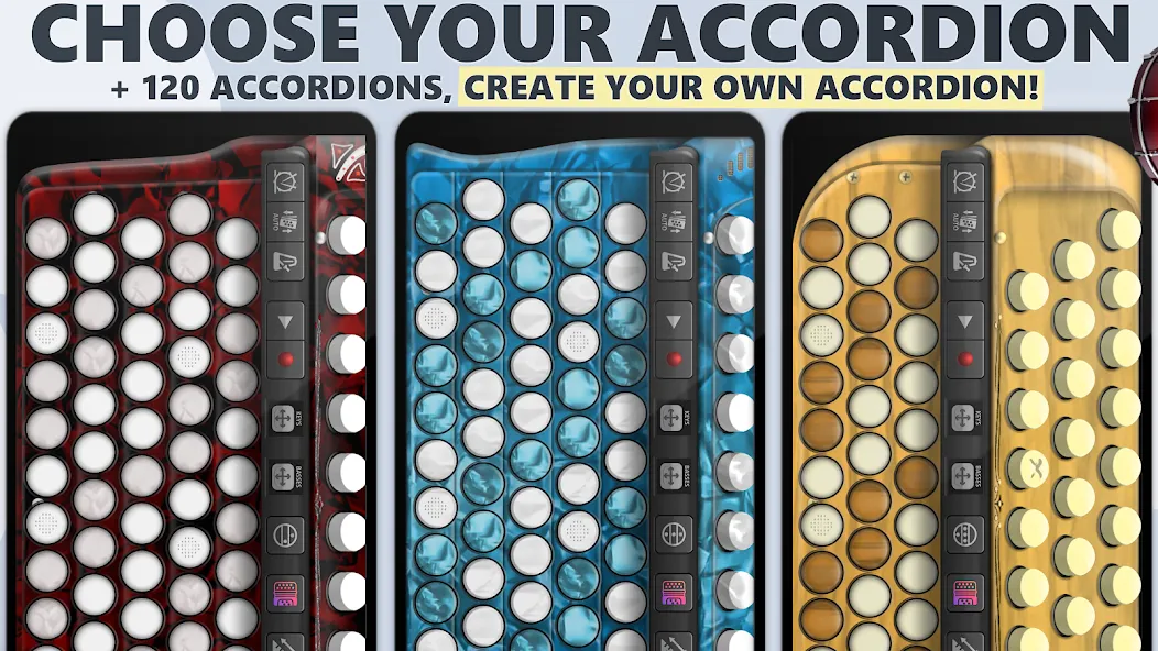 Взлом Accordion Chromatic Button (Аккордеон с хроматическими кнопками)  [МОД Все открыто] — последняя версия apk на Андроид screen 2