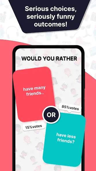 Скачать взломанную Would u Rather? Party Game  [МОД Меню] — стабильная версия apk на Андроид screen 4