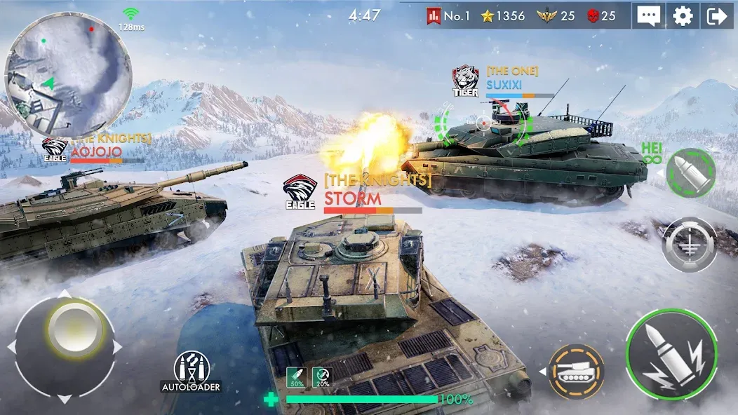 Скачать взлом Tank Warfare: PvP Battle Game (Танковое сражение)  [МОД Меню] — полная версия apk на Андроид screen 5