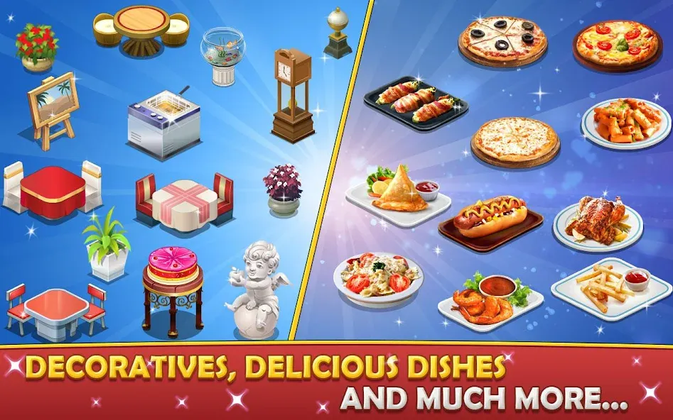 Скачать взломанную Cafe Tycoon – Cooking & Fun  [МОД Много монет] — последняя версия apk на Андроид screen 3