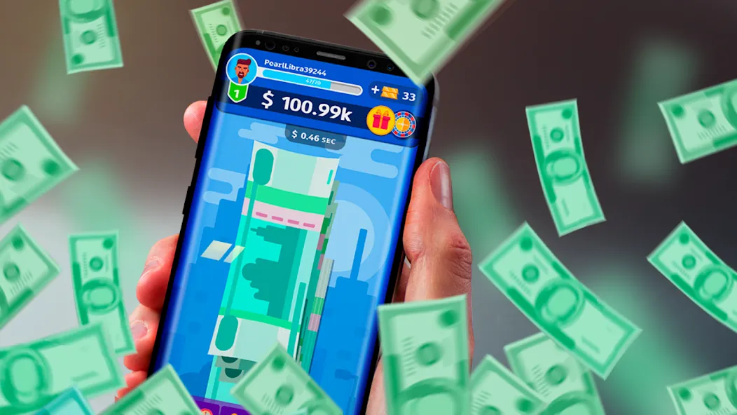 Скачать взломанную Money cash clicker  [МОД Mega Pack] — последняя версия apk на Андроид screen 1