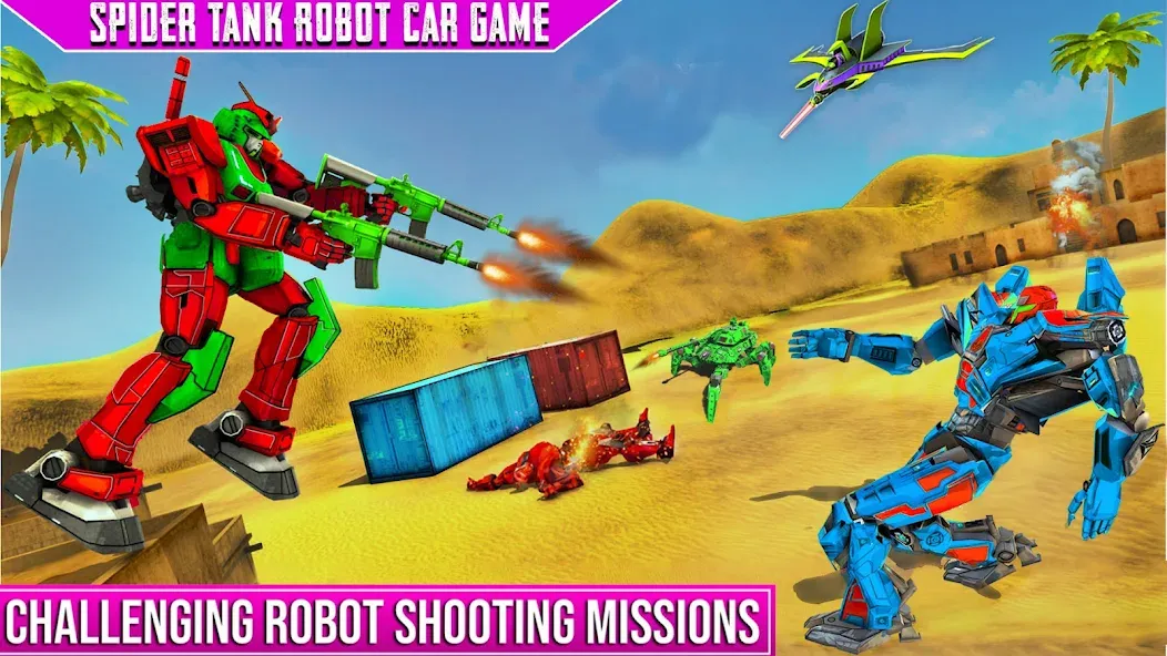 Взлом Spider Mech Wars — Robot Game  [МОД Unlocked] — стабильная версия apk на Андроид screen 4