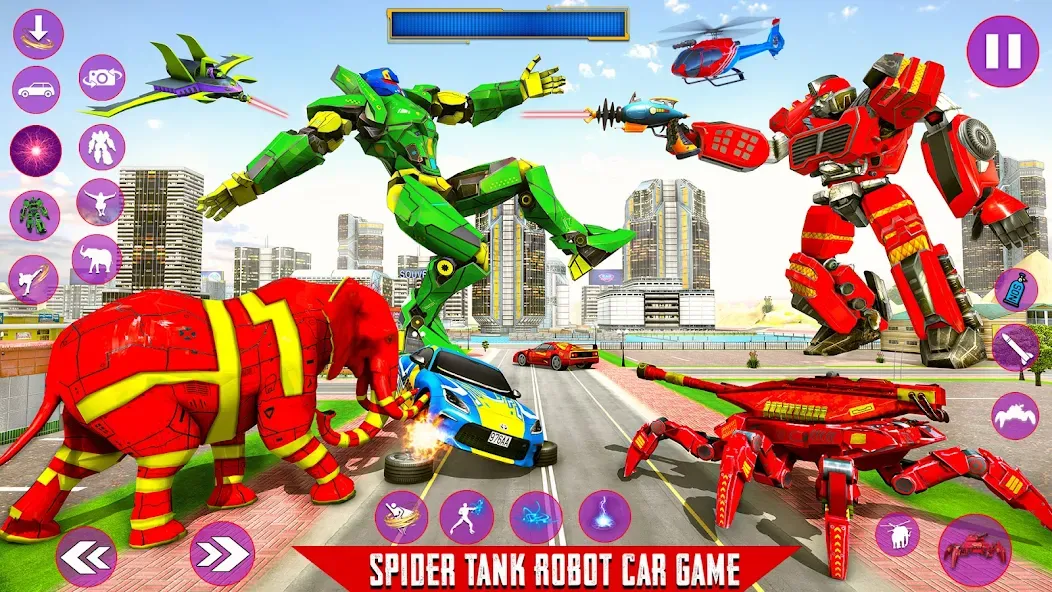 Взлом Spider Mech Wars — Robot Game  [МОД Unlocked] — стабильная версия apk на Андроид screen 5