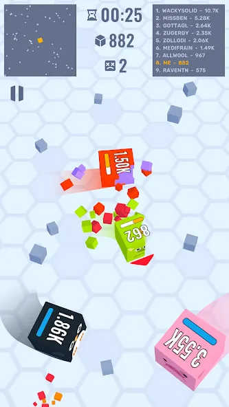 Взлом Cube Zone io  [МОД Бесконечные деньги] — стабильная версия apk на Андроид screen 3