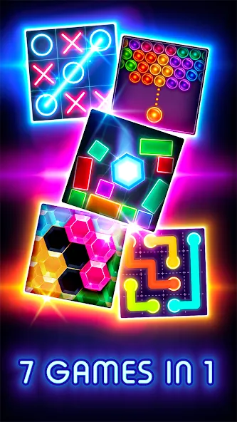 Взломанная Tic Tac Toe Glow: 2 Players  [МОД Бесконечные деньги] — последняя версия apk на Андроид screen 3