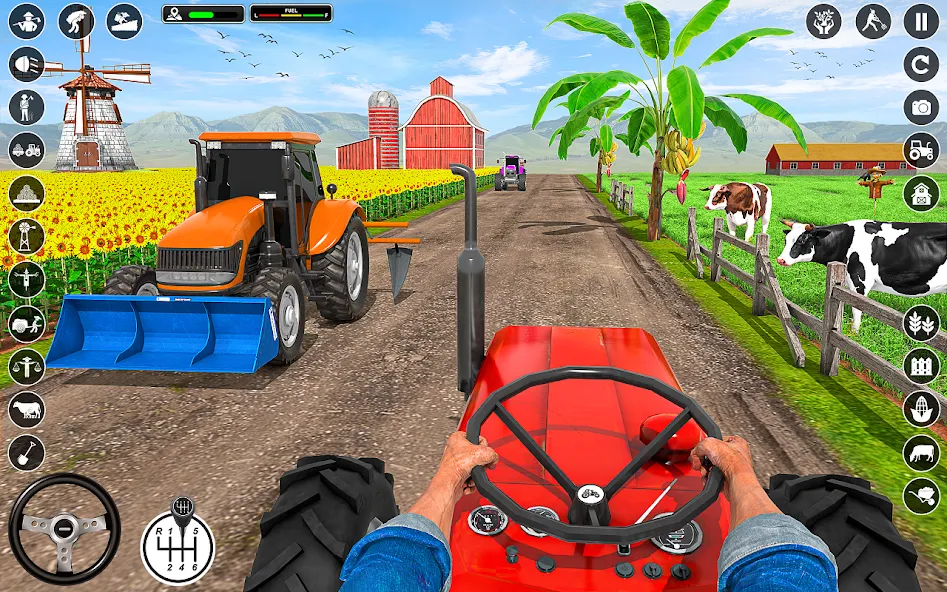 Взлом Tractor Farming: Tractor Games (Тракторное хозяйство)  [МОД Все открыто] — полная версия apk на Андроид screen 1