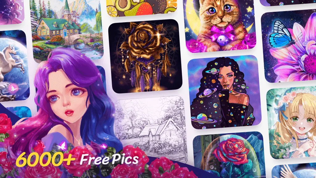 Скачать взломанную Colorscapes® — Color by Number  [МОД Unlimited Money] — стабильная версия apk на Андроид screen 1