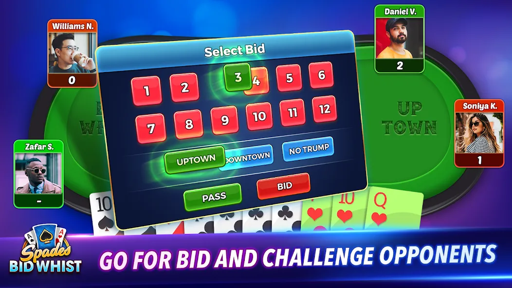 Взлом Spades: Bid Whist Classic Game (Бид Вист Классик)  [МОД Unlocked] — стабильная версия apk на Андроид screen 5