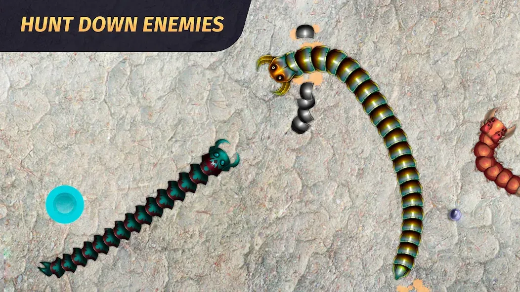 Скачать взломанную Worm.io — Gusanos Battle  [МОД Много денег] — стабильная версия apk на Андроид screen 2