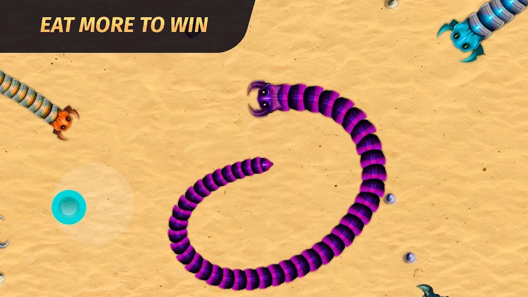 Скачать взломанную Worm.io — Gusanos Battle  [МОД Много денег] — стабильная версия apk на Андроид screen 3