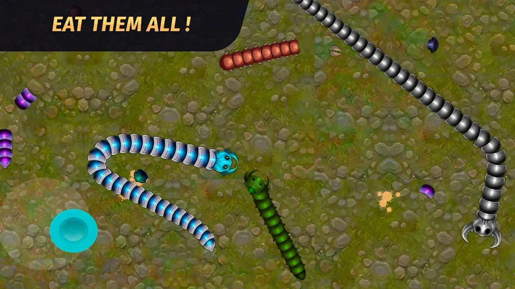 Скачать взломанную Worm.io — Gusanos Battle  [МОД Много денег] — стабильная версия apk на Андроид screen 5