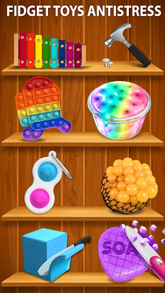 Скачать взлом Antistress ASMR: Fidget Toys (асмр игрушки)  [МОД Меню] — стабильная версия apk на Андроид screen 3