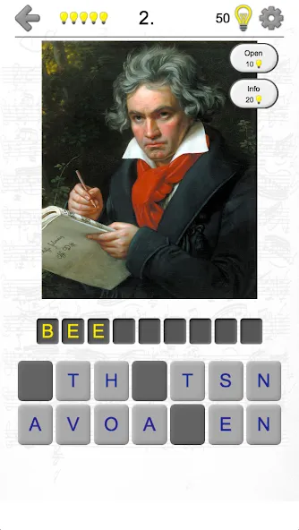 Скачать взлом Famous Composers Portrait Quiz  [МОД Unlocked] — стабильная версия apk на Андроид screen 1