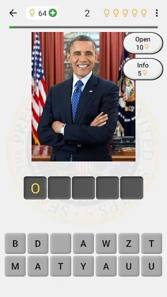 Скачать взломанную US Presidents and History Quiz  [МОД Много монет] — последняя версия apk на Андроид screen 1