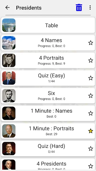 Скачать взломанную US Presidents and History Quiz  [МОД Много монет] — последняя версия apk на Андроид screen 3