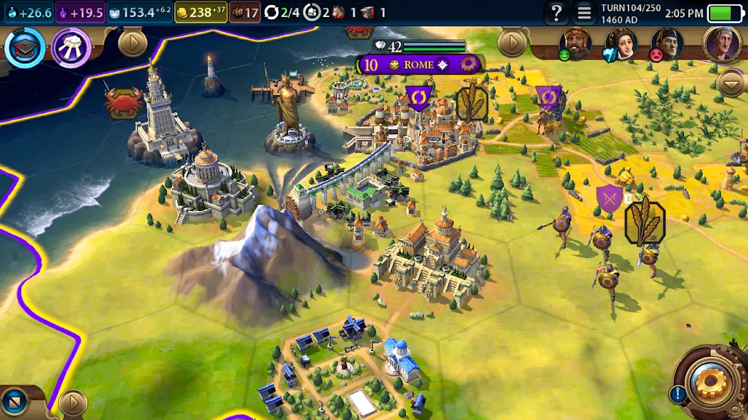 Взломанная Civilization VI — Build A City (Цивилизация )  [МОД Много монет] — полная версия apk на Андроид screen 1