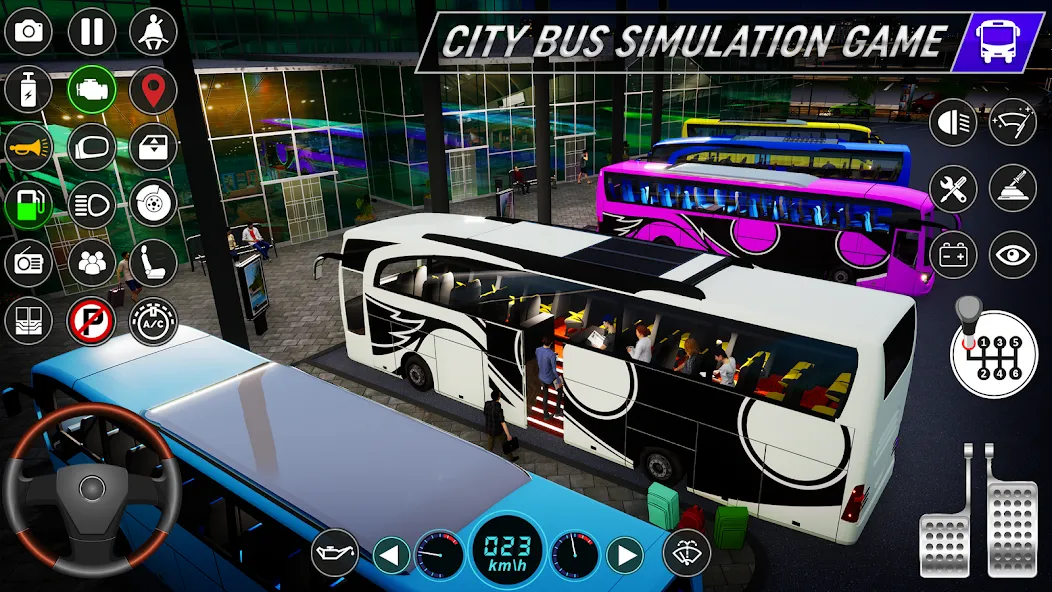 Скачать взлом City Bus Simulator: Bus Games (Риал Сити Бас Симулятор Геймс)  [МОД Бесконечные деньги] — последняя версия apk на Андроид screen 4