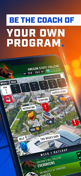 Взломанная The Program: College Football (Зе Програм)  [МОД Все открыто] — стабильная версия apk на Андроид screen 1