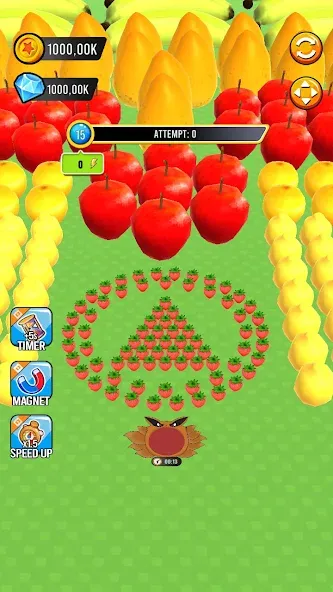 Скачать взлом Fruit hole: Black hole (Фрут хол)  [МОД Меню] — последняя версия apk на Андроид screen 1