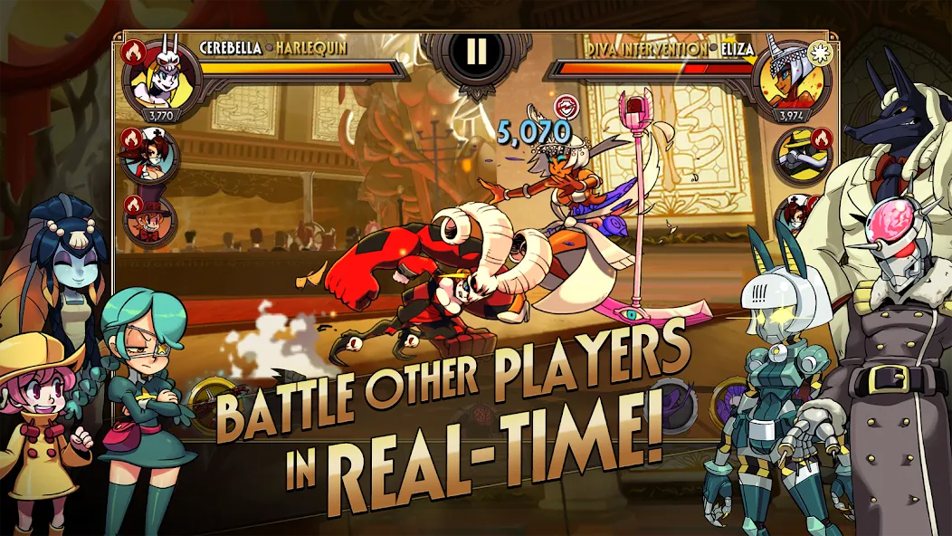 Скачать взломанную Skullgirls: Fighting RPG (Скулгрлз)  [МОД Unlocked] — полная версия apk на Андроид screen 2