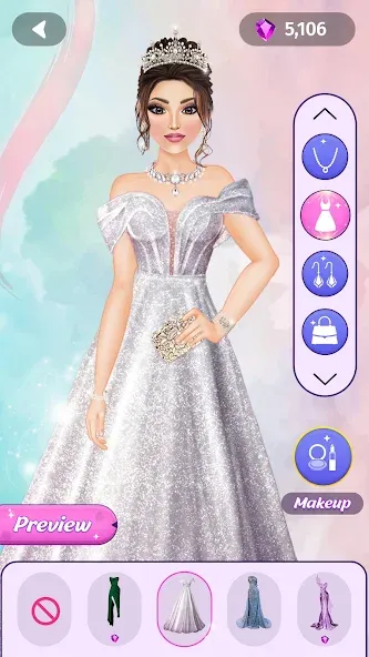 Взломанная Dress Up Fashion: Makeup Games  [МОД Все открыто] — полная версия apk на Андроид screen 2