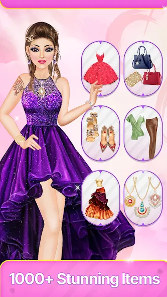 Взломанная Dress Up Fashion: Makeup Games  [МОД Все открыто] — полная версия apk на Андроид screen 4