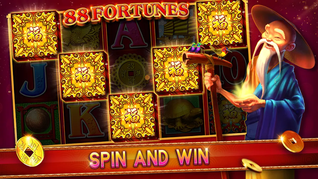 Взлом 88 Fortunes Casino Slot Games (Форчунс)  [МОД Меню] — стабильная версия apk на Андроид screen 1