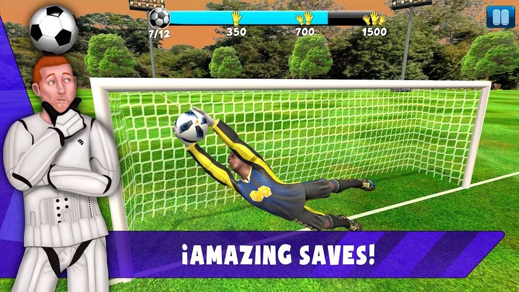 Скачать взлом Soccer Goalkeeper 2024 (Соккер Голкипер 2022)  [МОД Unlimited Money] — стабильная версия apk на Андроид screen 2