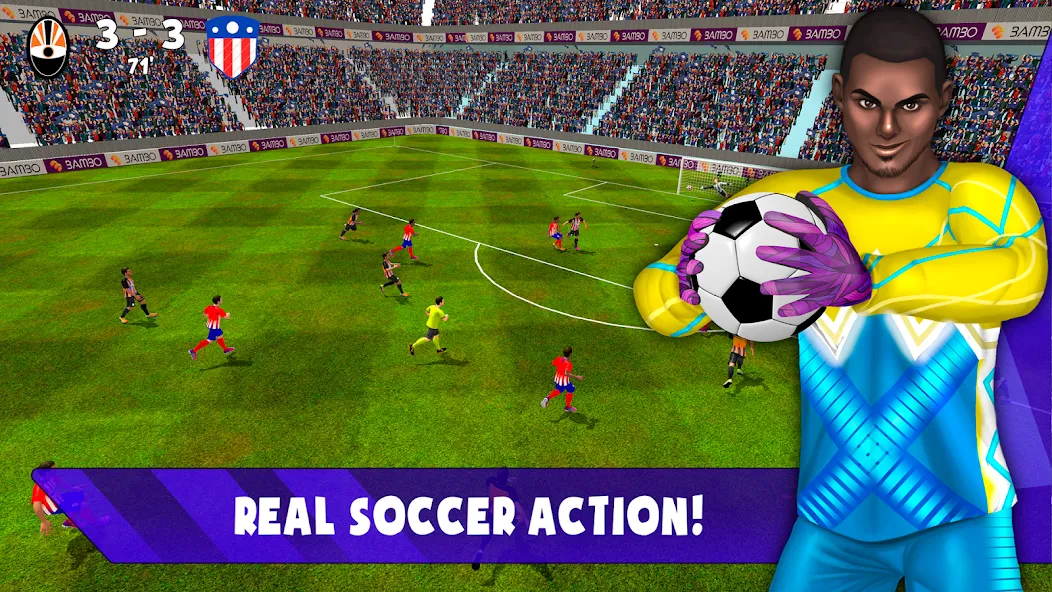 Скачать взлом Soccer Goalkeeper 2024 (Соккер Голкипер 2022)  [МОД Unlimited Money] — стабильная версия apk на Андроид screen 5