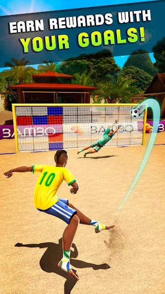 Скачать взлом Shoot Goal — Beach Soccer Game (Шут)  [МОД Menu] — последняя версия apk на Андроид screen 2