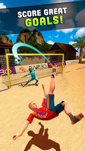 Скачать взлом Shoot Goal — Beach Soccer Game (Шут)  [МОД Menu] — последняя версия apk на Андроид screen 3