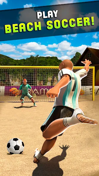 Скачать взлом Shoot Goal — Beach Soccer Game (Шут)  [МОД Menu] — последняя версия apk на Андроид screen 4